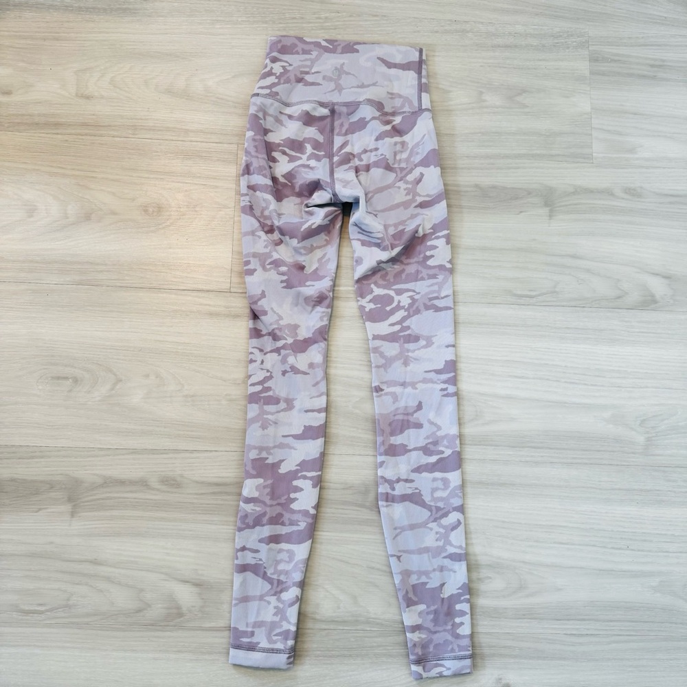 Lululemon wunder under purple camo leggings size 2 28” tights - Picture 5 of 11